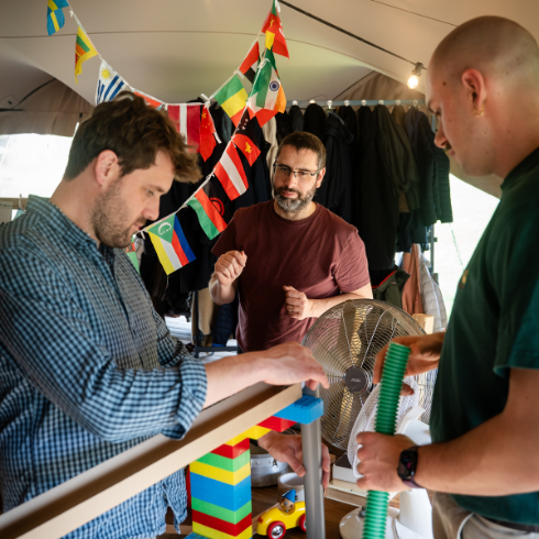 chain reaction team building indoor zen organisation