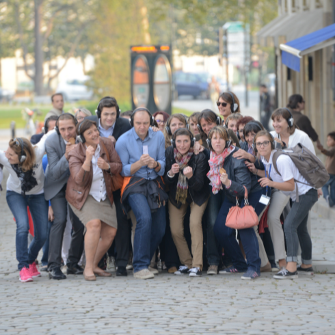 collaborateurs participant à un team building original à nantes