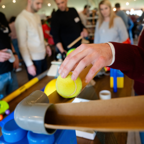 activité team building performance collective chain reaction nantes